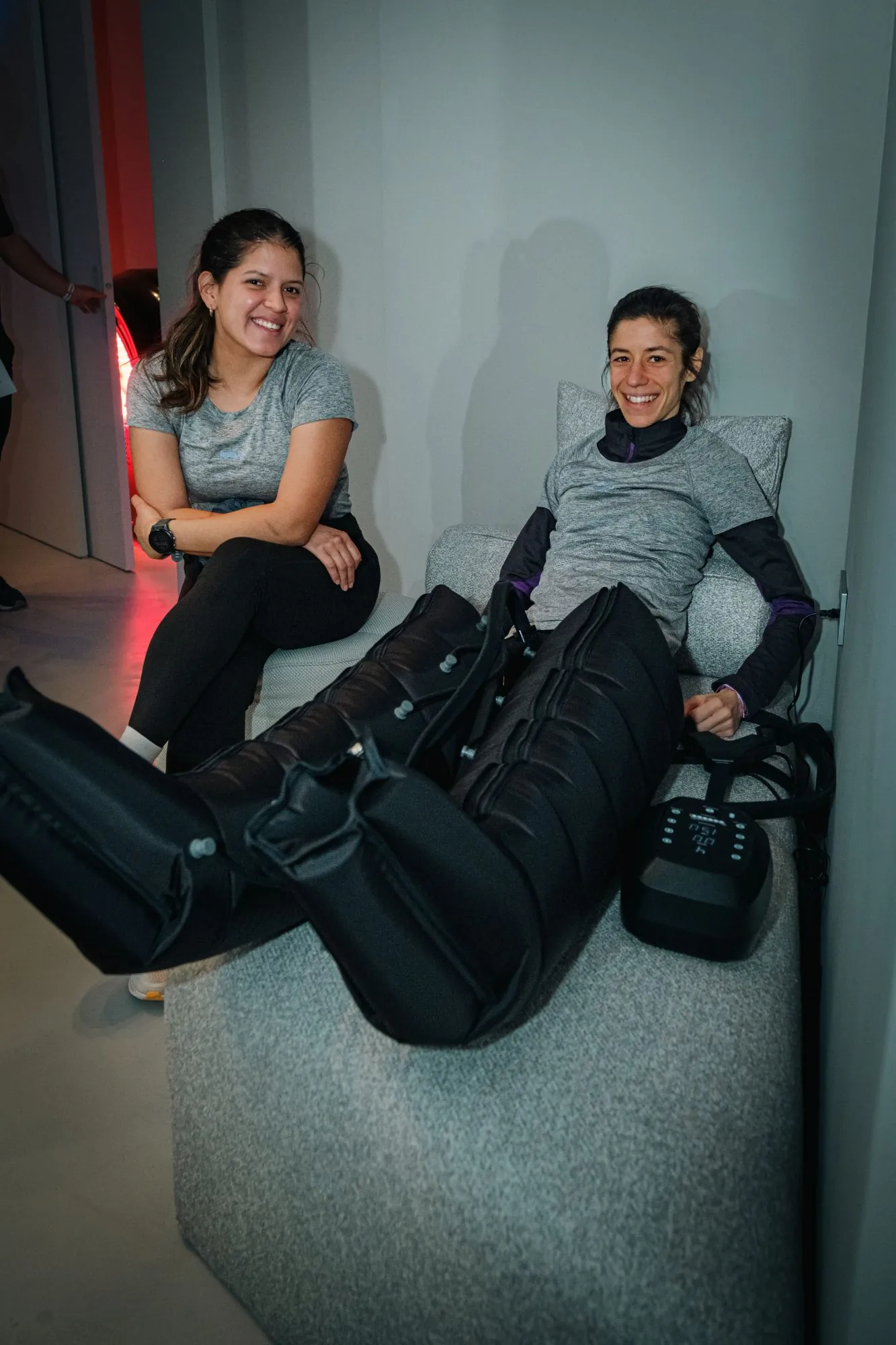 Sesión de presoterapia en REVO Studios